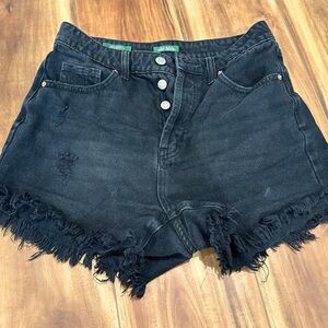 Wild Fable High Rise Black Denim Shorts